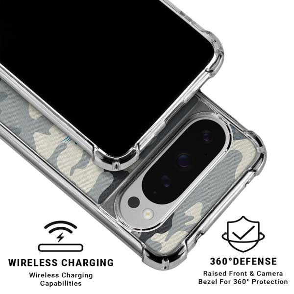 NFL Carolina Panthers Camo Google Pixel 10 Pro Clear Case