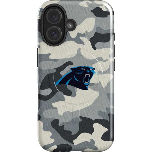 NFL Carolina Panthers Camo iPhone 16 Magsafe Impact Case
