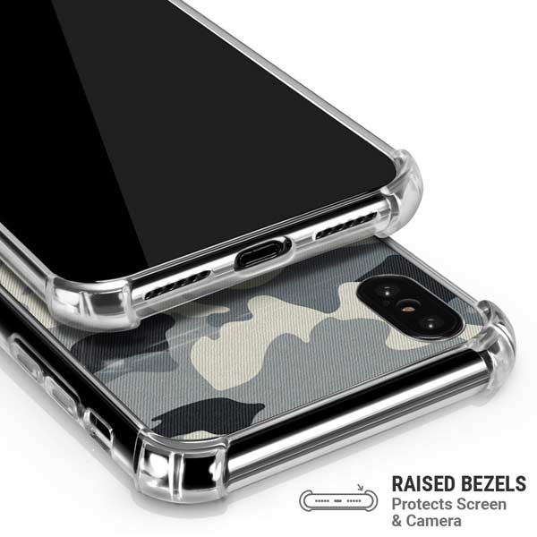 NFL Carolina Panthers Camo iPhone X/XS Clear Case