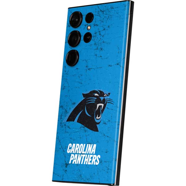 NFL Carolina Panthers Distressed Alternate Galaxy Skins