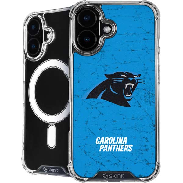 NFL Carolina Panthers Distressed Alternate iPhone 16 MagSafe Case