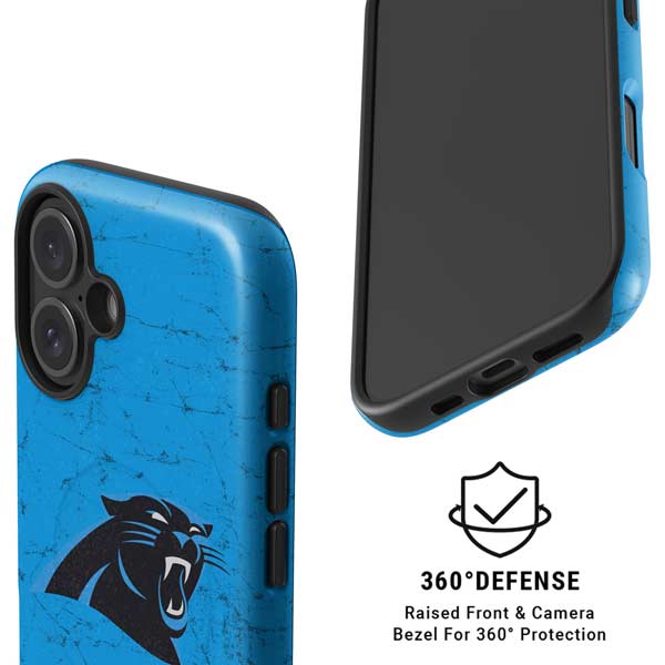 NFL Carolina Panthers Distressed Alternate iPhone 16 Magsafe Impact Case