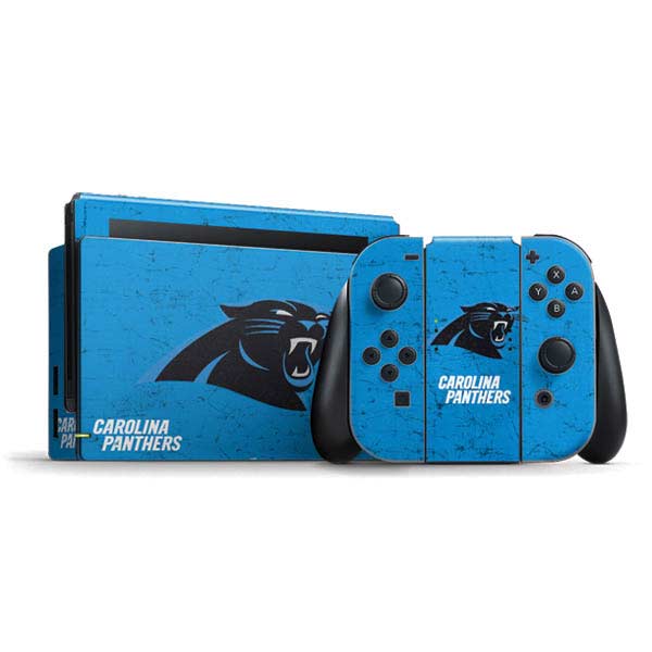 NFL Carolina Panthers Distressed Alternate Nintendo Skins