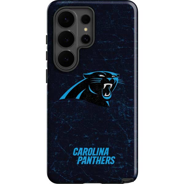 NFL Carolina Panthers Distressed Galaxy S26 Ultra Impact Case