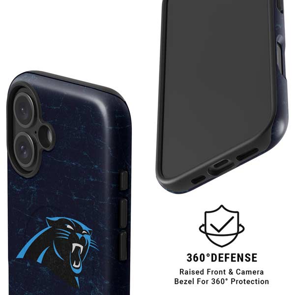 NFL Carolina Panthers Distressed iPhone 16 Magsafe Impact Case