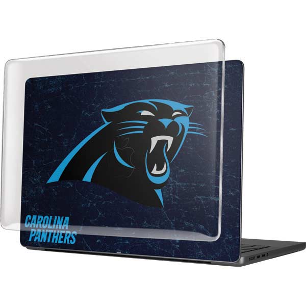 NFL Carolina Panthers Distressed MacBook Pro 14in (2021-24) Case plus Skin