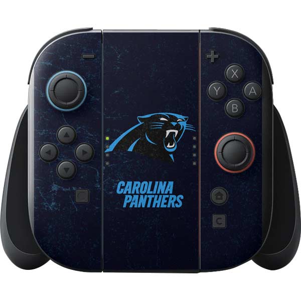 NFL Carolina Panthers Distressed Nintendo Switch 2 (2025) with Joy-Con Skin