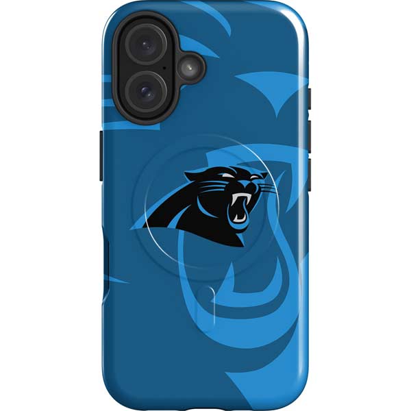 NFL Carolina Panthers Double Vision iPhone 16 Magsafe Impact Case