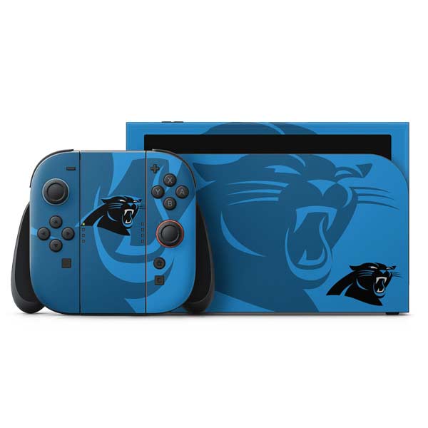 NFL Carolina Panthers Double Vision Nintendo Switch 2 (2025) with Joy-Con Skin