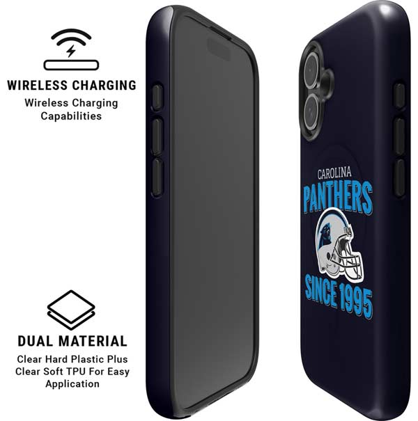 NFL Carolina Panthers Helmet iPhone 16 Magsafe Impact Case