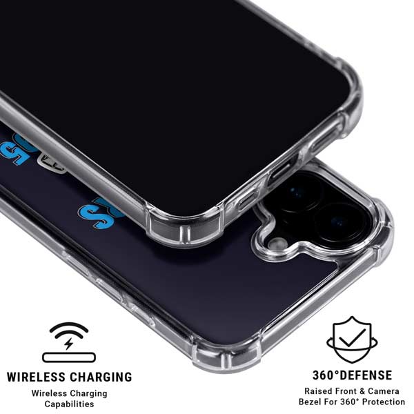 NFL Carolina Panthers Helmet iPhone 17 Clear Case