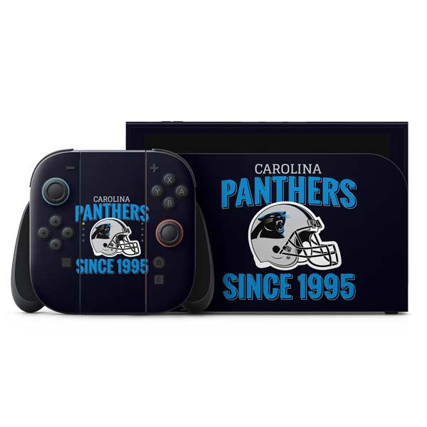 NFL Carolina Panthers Helmet Nintendo Switch 2 (2025) with Joy-Con Skin