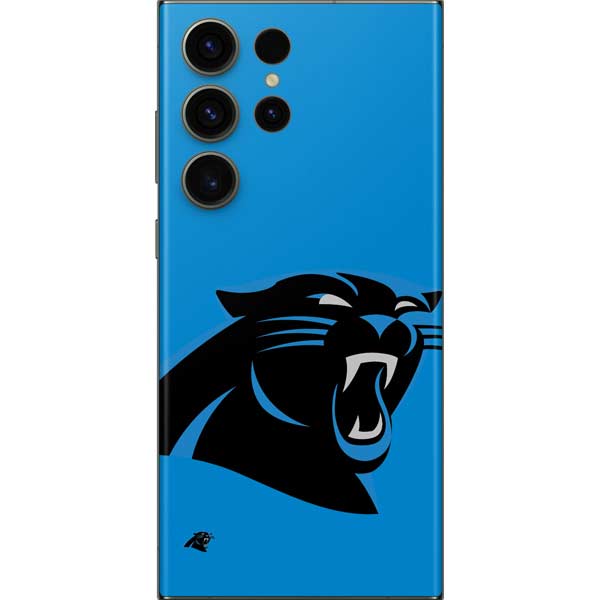 NFL Carolina Panthers Large Logo Galaxy Skins
