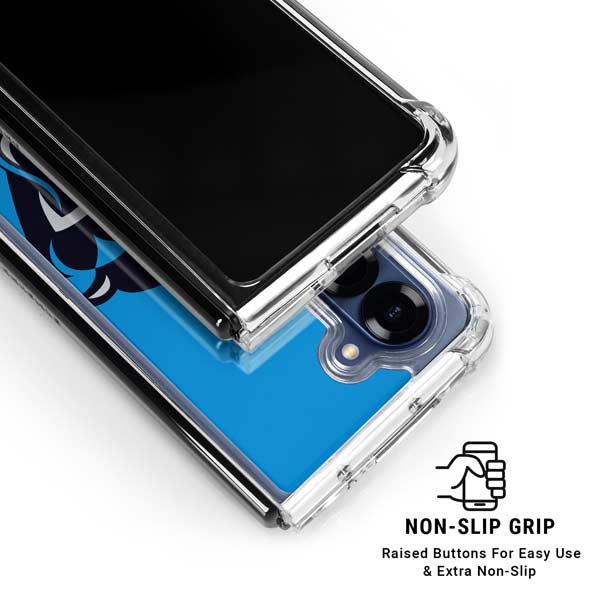 NFL Carolina Panthers Large Logo Galaxy Z Fold7 Clear Case