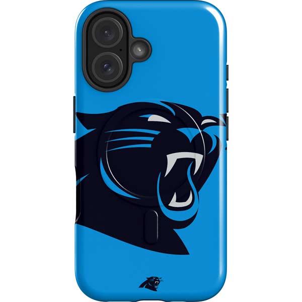 NFL Carolina Panthers Large Logo iPhone 16 Magsafe Impact Case