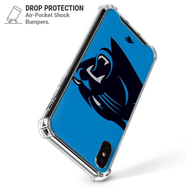 NFL Carolina Panthers Large Logo iPhone X/XS Clear Case
