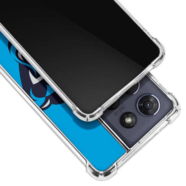 NFL Carolina Panthers Large Logo Moto G 5G (2025) Clear Case