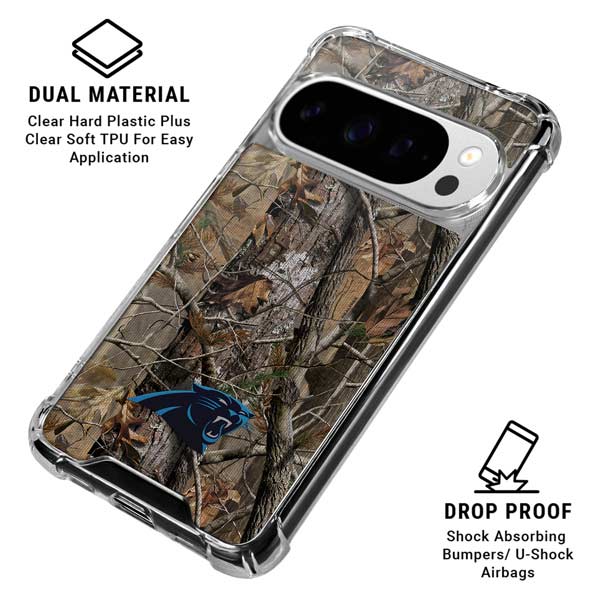NFL Carolina Panthers Realtree AP Camo Google Pixel 10 Pro Clear Case