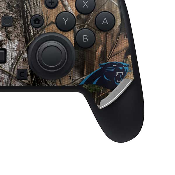 NFL Carolina Panthers Realtree AP Camo Nintendo Switch 2 (2025) Pro Controller Skin