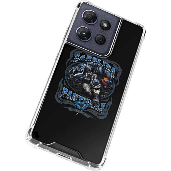 Liquid Blue NFL Carolina Panthers Running Back Moto G Play 5G (2025) Clear Case