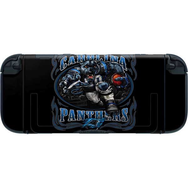 Liquid Blue NFL Carolina Panthers Running Back Nintendo Switch 2 (2025) with Joy-Con Skin