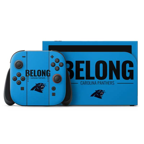 NFL Carolina Panthers Team Motto Nintendo Switch 2 (2025) with Joy-Con Skin