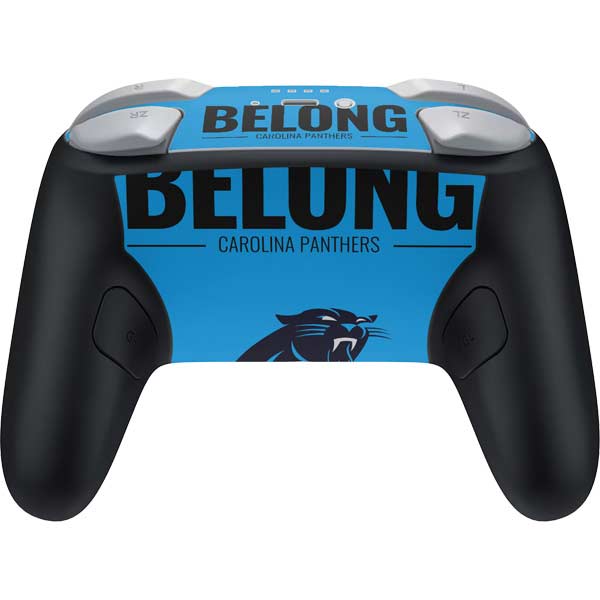 NFL Carolina Panthers Team Motto Nintendo Switch 2 (2025) Pro Controller Skin