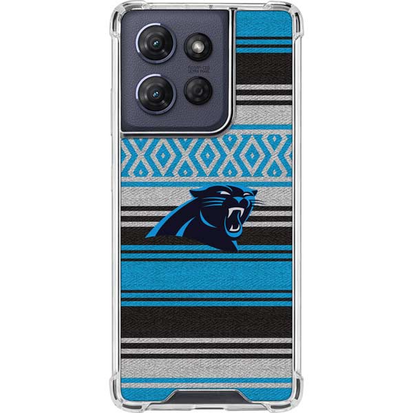 NFL Carolina Panthers Trailblazer Moto G 5G (2025) Clear Case