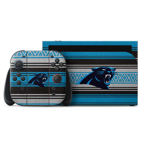 NFL Carolina Panthers Trailblazer Nintendo Switch 2 (2025) with Joy-Con Skin