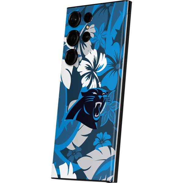 NFL Carolina Panthers Tropical Print Galaxy Skins