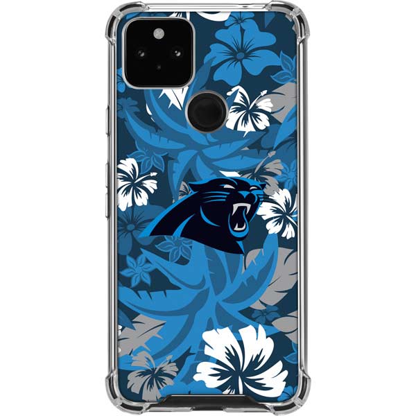 NFL Carolina Panthers Tropical Print Pixel Cases