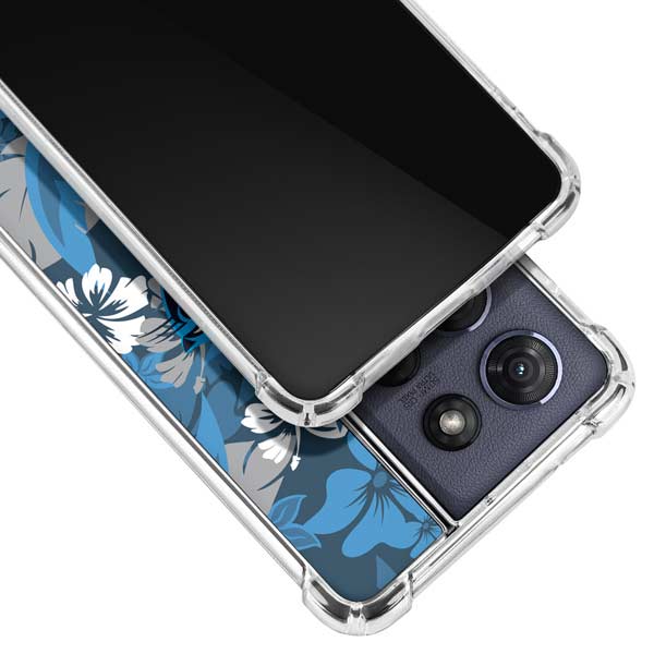 NFL Carolina Panthers Tropical Print Moto G 5G (2025) Clear Case