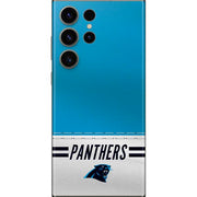NFL Carolina Panthers White Striped Galaxy Skins