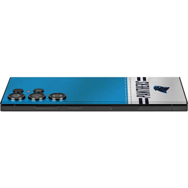 NFL Carolina Panthers White Striped Galaxy Skins