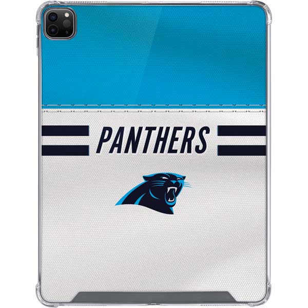 NFL Carolina Panthers White Striped iPad Cases