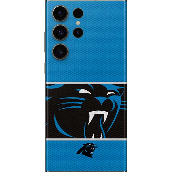 NFL Carolina Panthers Zone Block Galaxy Skins