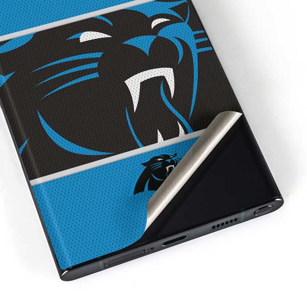 NFL Carolina Panthers Zone Block Galaxy Skins