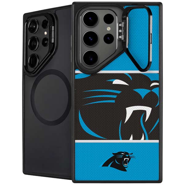 NFL Carolina Panthers Zone Block Galaxy S26 Ultra Kickstand Case