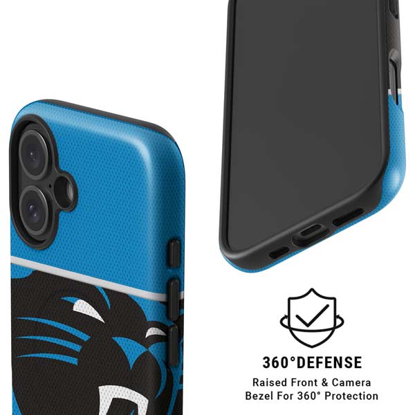 NFL Carolina Panthers Zone Block iPhone 16 Plus Magsafe Impact Case