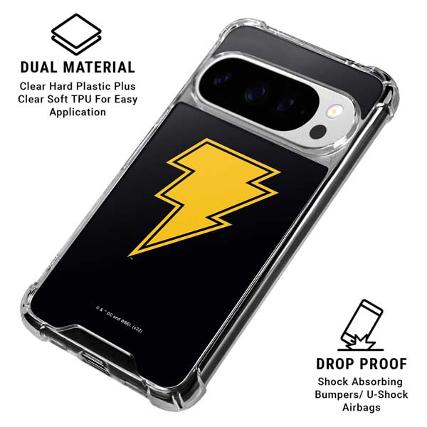 DC Comics Black Adam Classic Logo Google Pixel 10 Pro XL Clear Case