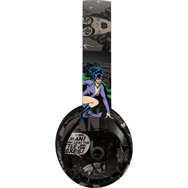 DC Comics Catwoman Vintage Action Pose Pattern Beats Studio Pro Wireless Headphones Skin