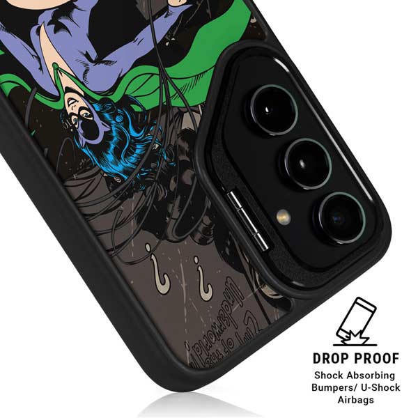 DC Comics Catwoman Vintage Action Pose Pattern Galaxy S26 Plus Kickstand Case