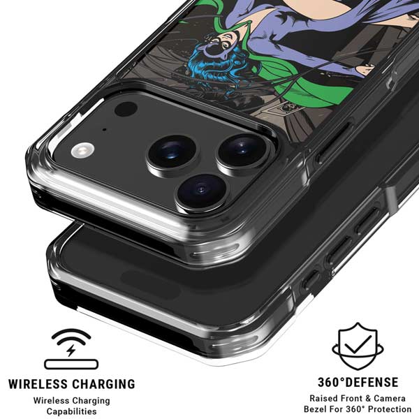 DC Comics Catwoman Vintage Action Pose Pattern iPhone 17 Pro MagSafe Case