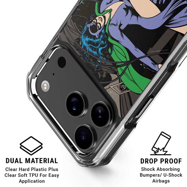 DC Comics Catwoman Vintage Action Pose Pattern iPhone 17 Pro MagSafe Case