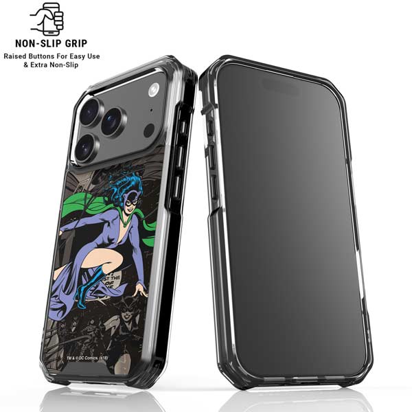 DC Comics Catwoman Vintage Action Pose Pattern iPhone 17 Pro Max MagSafe Case