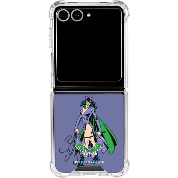 DC Comics Batman Catwoman Classic Art Pose Galaxy Z Flip7 Clear Case