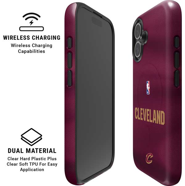 NBA Cleveland Cavaliers Jersey iPhone 16 Plus Magsafe Impact Case