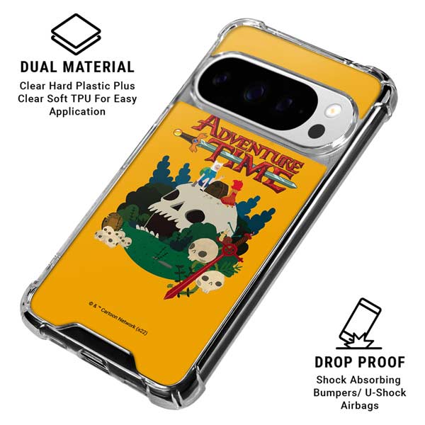 Adult Swim Adventure Time Cave Of Skulls Google Pixel 10 Pro Clear Case