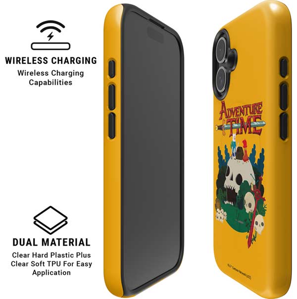 Adult Swim Adventure Time Cave Of Skulls iPhone 16 Plus Magsafe Impact Case