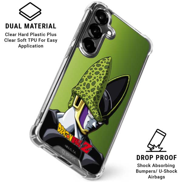 Dragon Ball Z Cell Portrait Galaxy S26 Plus Clear Case